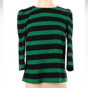 Women’s Zara Green and Black Blouse - Size S